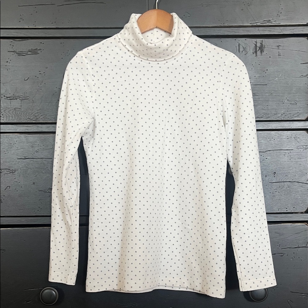 Uniqlo White Top with Black Dots